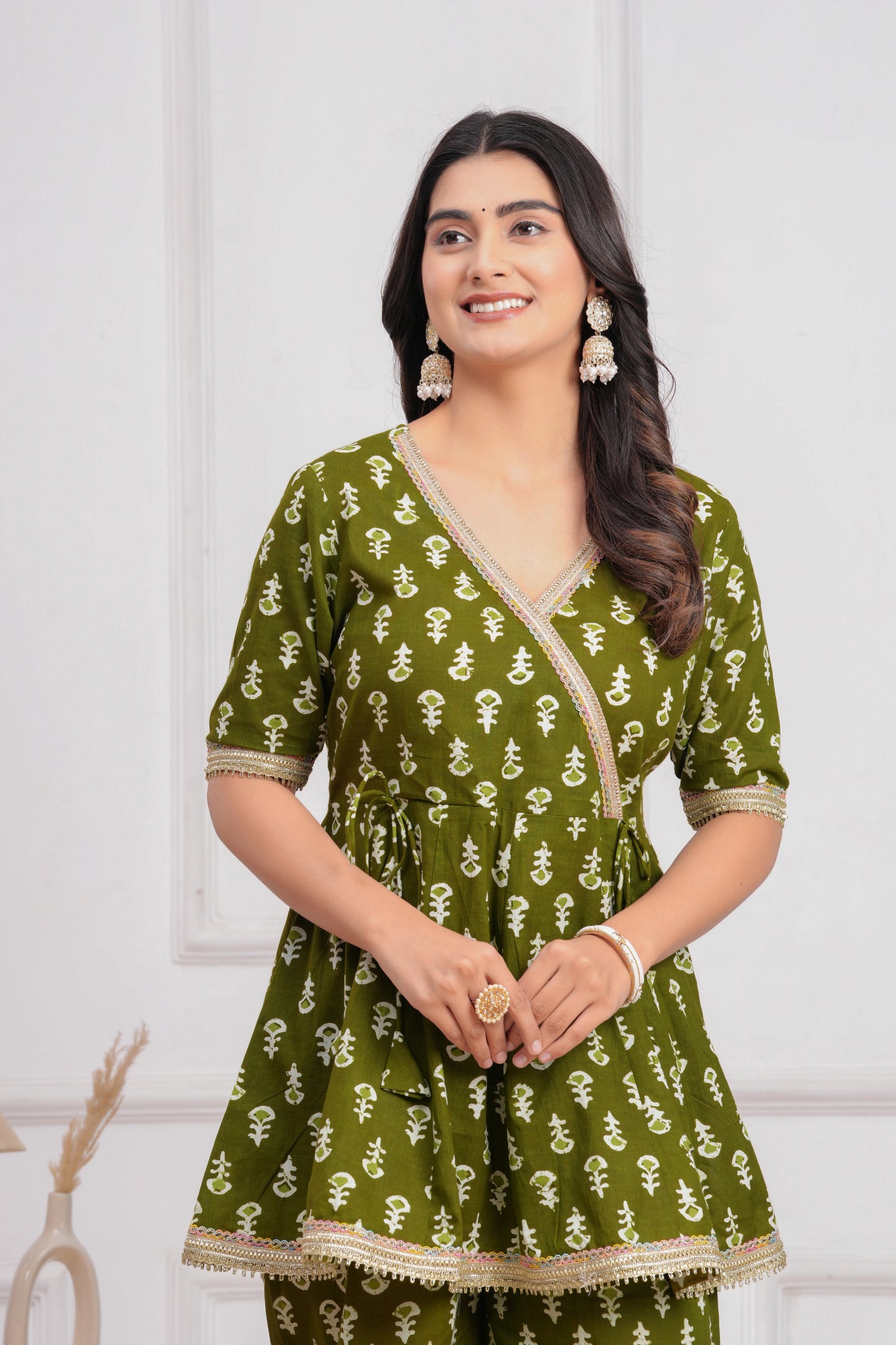 Cotton Printed Short Kurti With Palazzo