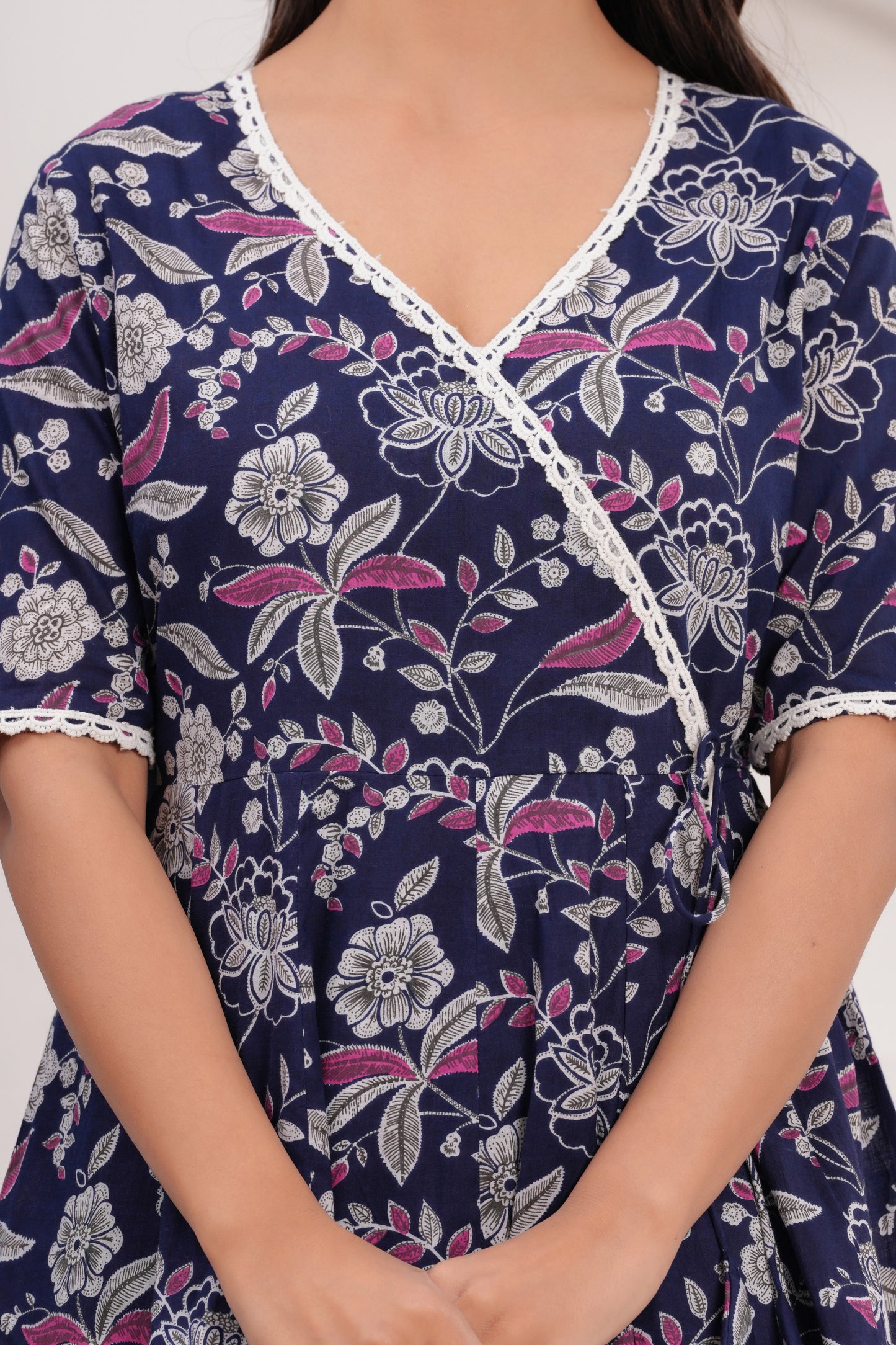 Cotton Printed Short Kurta With Palazzo